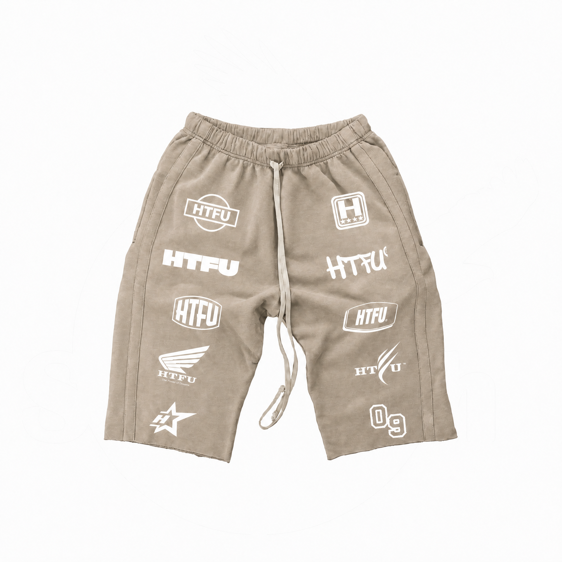 HTFU Raw Hem 3/4 Sweatshort - Desert Sand - Archive Edition - Ships 9/25
