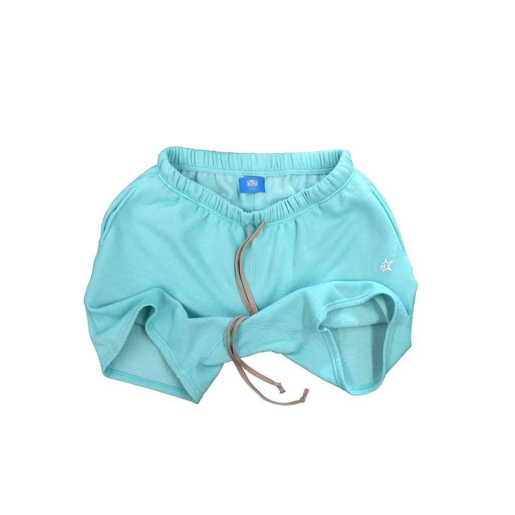 HTFU Relaxed Practice Short - OG Fleece - Aqua - Ships 6/20