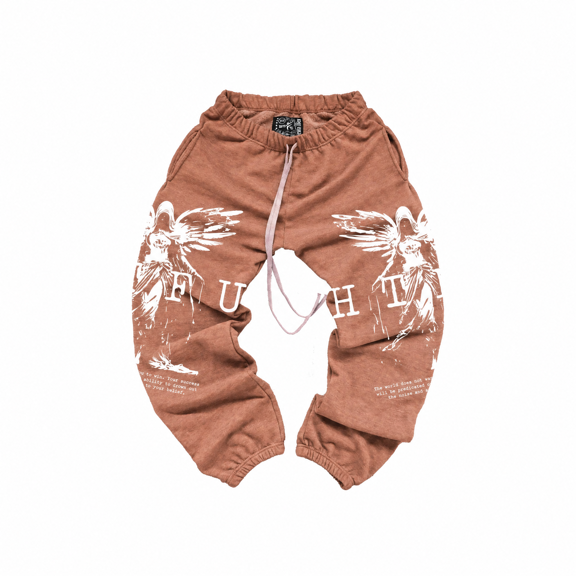 GymRat Sweatpants - ER 23 - Limited White on Washed Clay - Ships 9/25