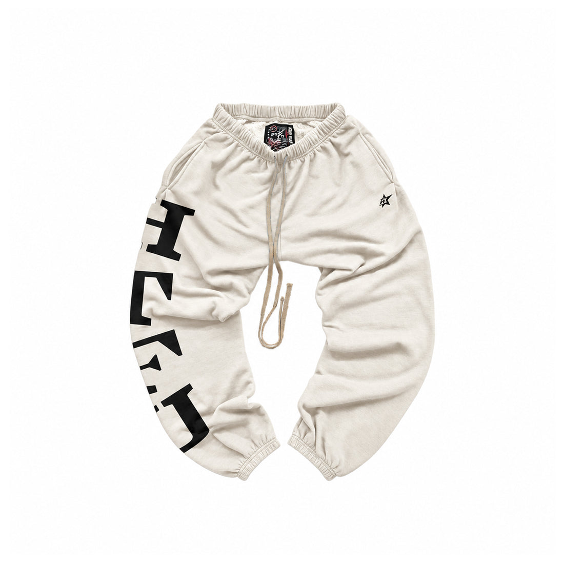 GymRat Sweatpants - Black on Chalk - Ships 11/05