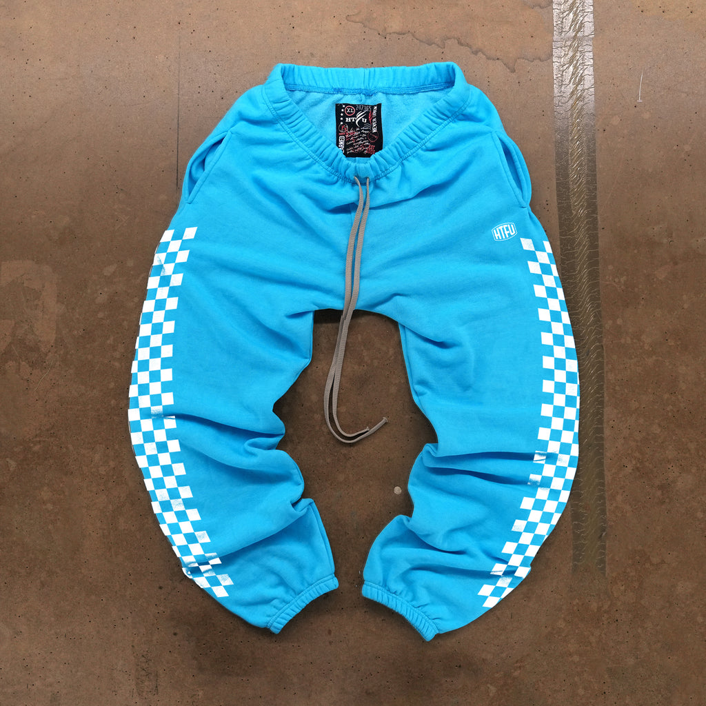 GymRat Sweatpants - Cerulean Blue - White Grand Prix Edition - Ships Dec 10th