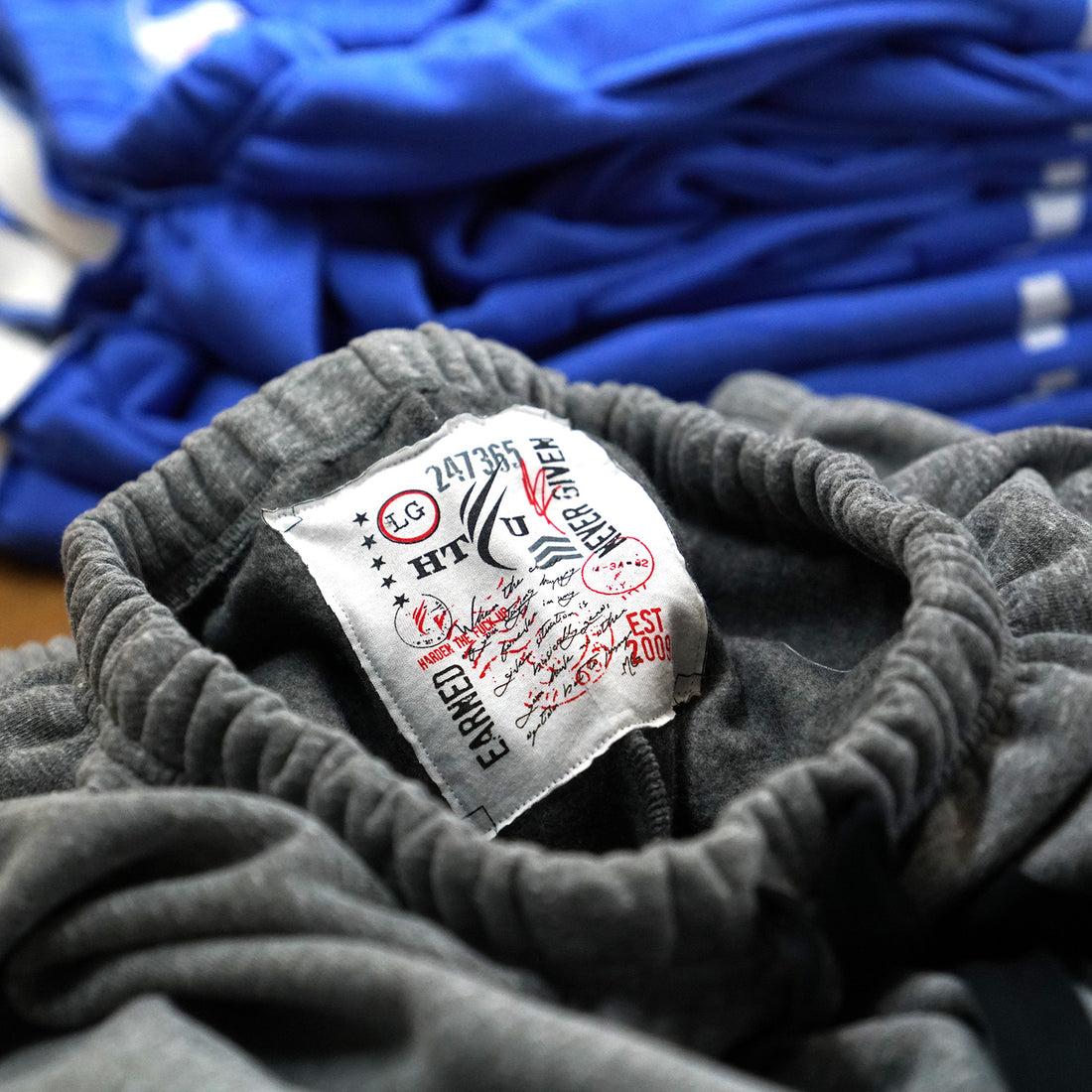 GymRat Sweatpants - Black on Heather Grey - Ships Dec 1