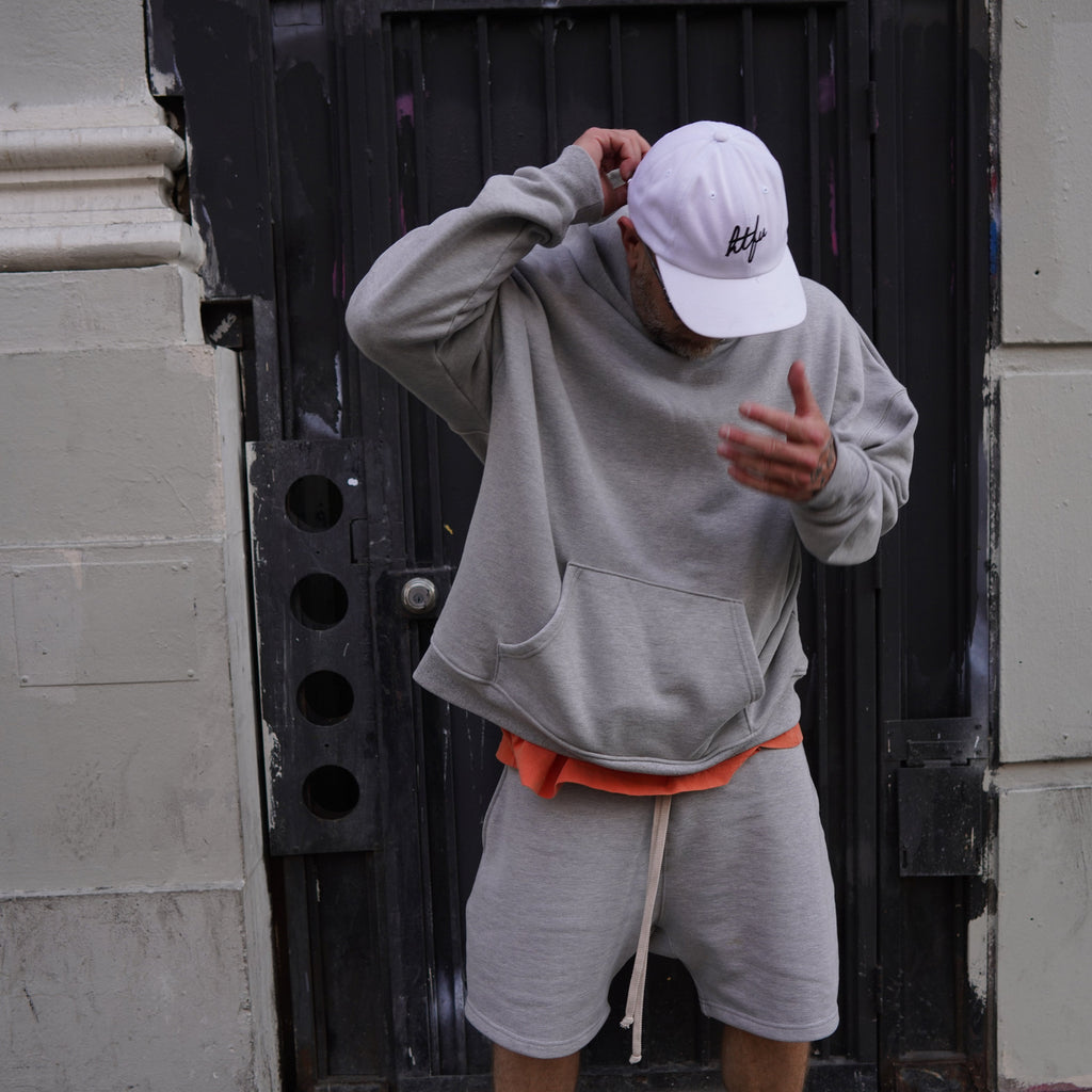 Stencil Phantom Hoodie - Heather Grey French Terry