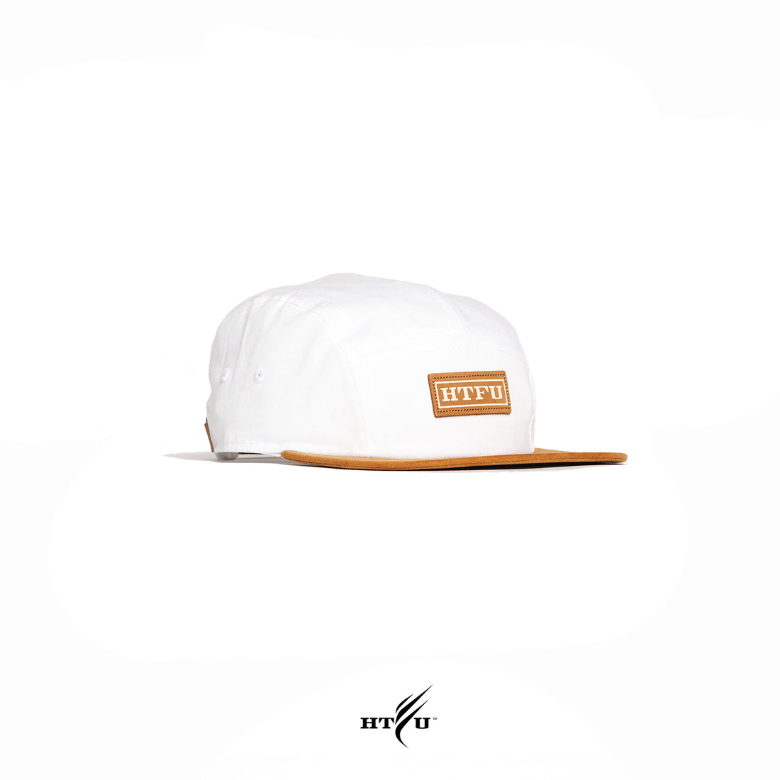 Tobacco Suede Cap - White